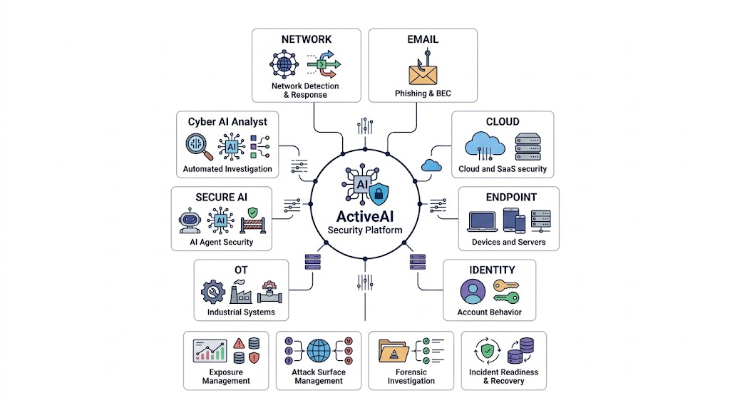 Darktrace products and ActiveAI Security Platform ecosystem